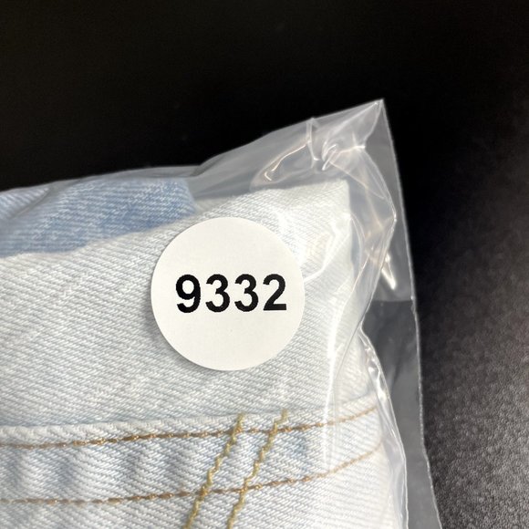 Levi's 501 Denim Shorts Womens 6 27 Two Tone Split Dye Mid Rise Button Fly - Picture 11 of 11